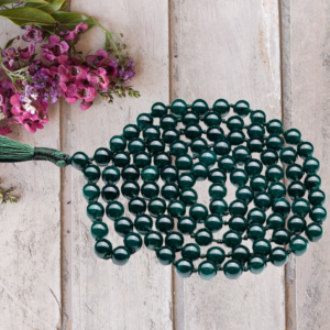 Green Jade Mala 105 Beads Manikya