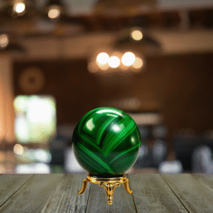 Natural Malachite Sphere Manikyaa