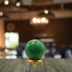 Green Jade Sphere with Stand Manikyaa