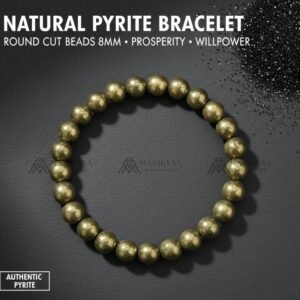 Natural Pyrite Bracelet for Wealth & Luxury. The Money Magnet Stone
