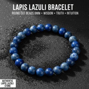 Natural Lapis Lazuli Bracelet: Ancient Stone of Protection & Inner Peace (Copy) (Copy) (Copy) (Copy)