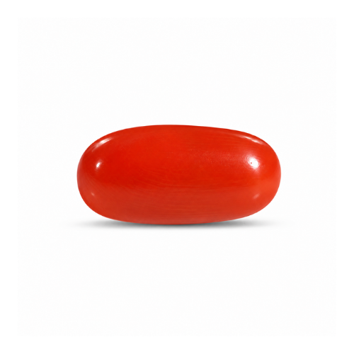 Natural Red Coral – Approx 6.30 Carats - Italy - Certified Astrological Gemstone