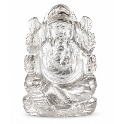 Natural Clear Quartz Ganesha